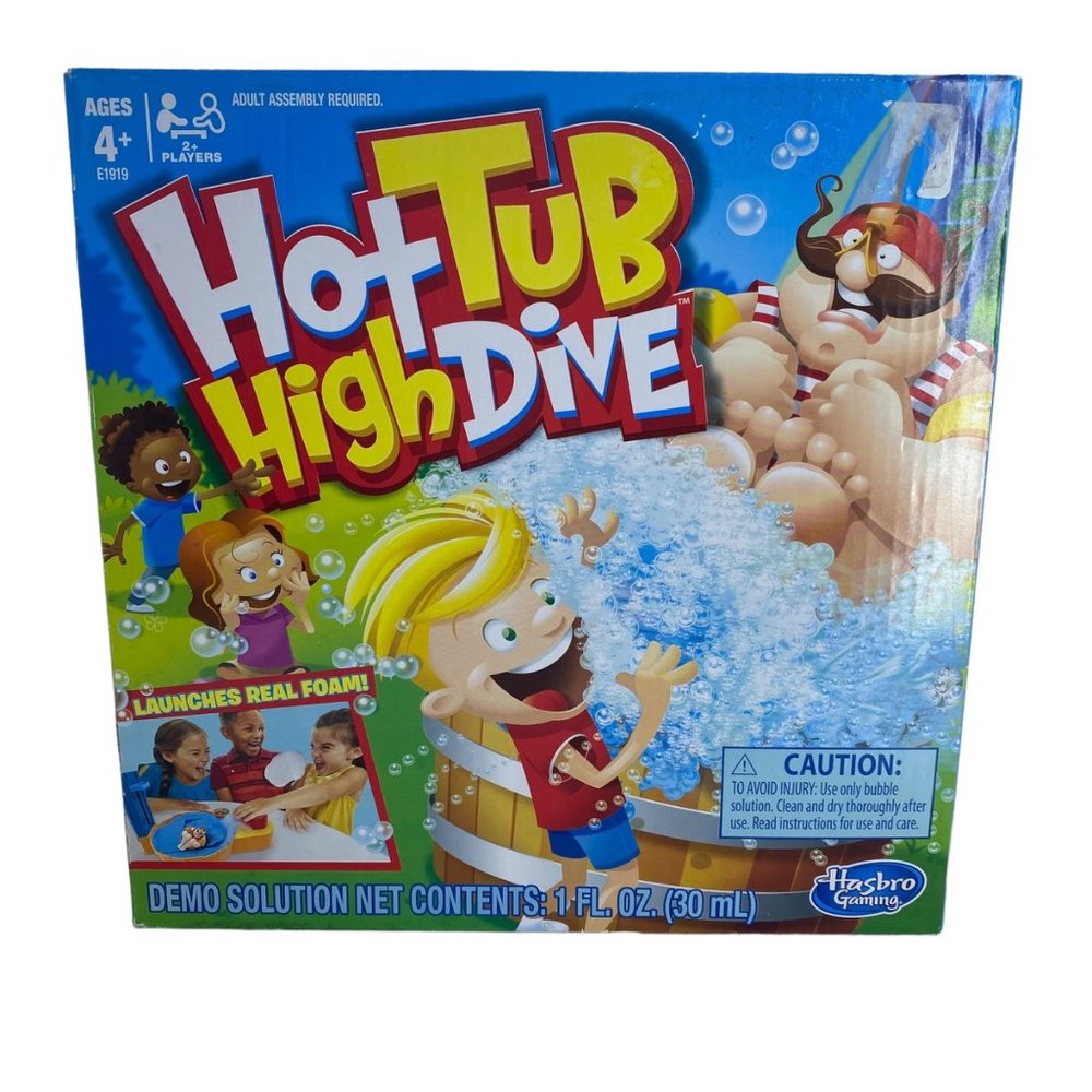 Hasbro Gaming Hot Tub High Dive Board Game with Bubbles Ages 4+ NEW